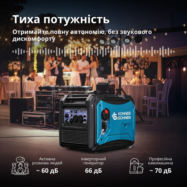 Генератор інверторний Konner&Sohnen KS 4000iE S 725572 фото