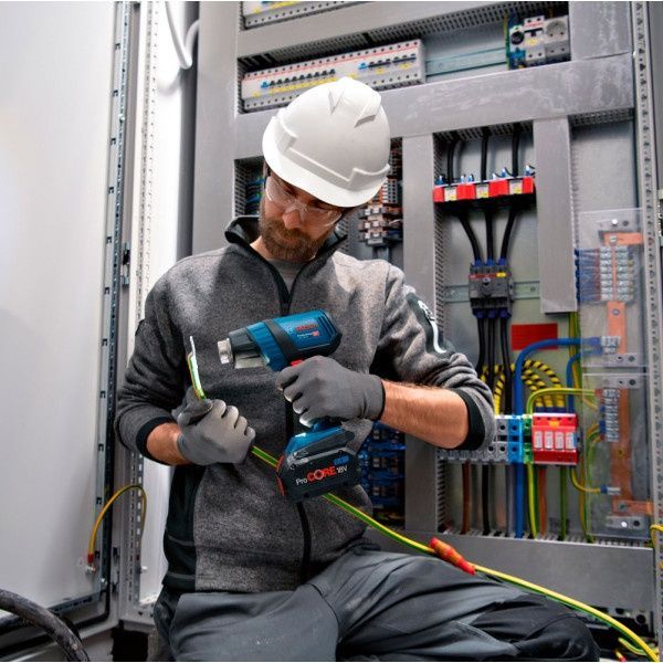 Акумуляторний фен Bosch Professional GHG 18V-50 у картоні з 2 насадками без АКБ і З/П (06012A6500) 726225 фото