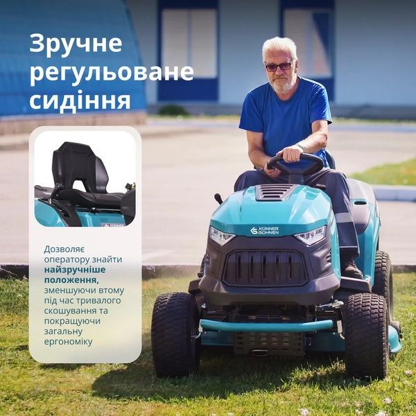 Бензиновый трактор-газонокосилка Konner&Sohnen KS 98TMG-H 732892 фото