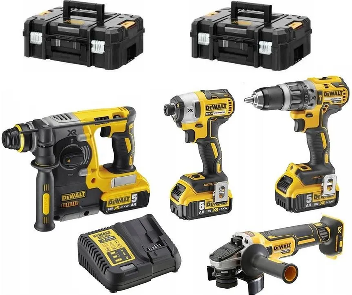Набір з чотирьох інструментів безщіткових DeWALT DCK422P3T 727109 фото
