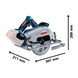 Акумуляторна дискова пила Bosch Professional GKS 18V-68 C, без акб та з/п (06016B5000) 726254 фото 2
