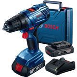 Аккумуляторная дрель-шуруповерт Bosch Professional GSR 180-Li в чемодане с 2 акб GBA 18V 2 Ah и з/у (06019F8109) 726354 фото