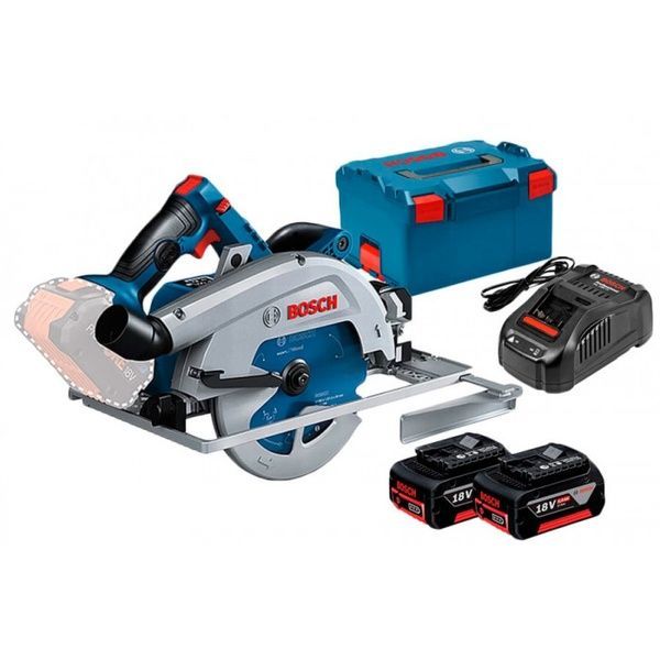 Аккумуляторная циркулярная пила Bosch Professional GKS 18V-68 GC, в L-Boxx 238 из 2 акб (06016B5101) 726257 фото