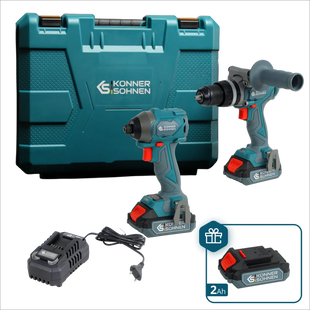 Набір акумуляторного інструменту Konner&Sohnen KS IDISD 20V SET 2 PLUS 732654 фото