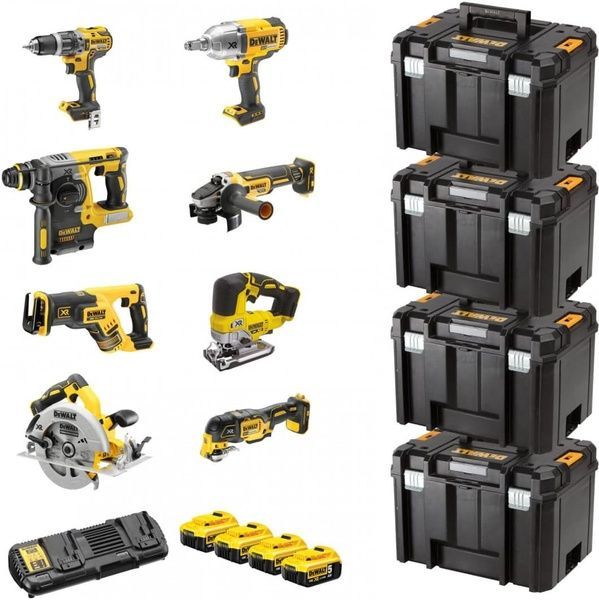 Набір з восьми інструментів акумуляторних DeWALT DCK865P4T 727105 фото