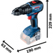 Безщітковий акумуляторний ударний дриль-шурупокрут Bosch Professional GSB 18V-50 (06019H5106) 726273 фото 3