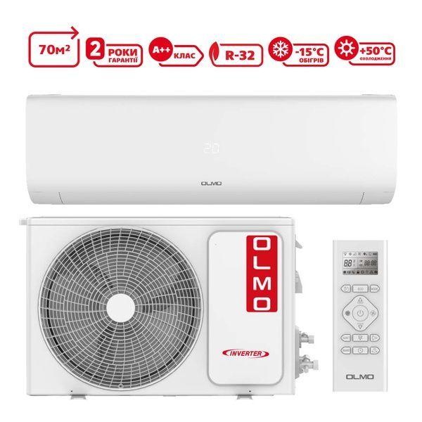 Кондиціонер інверторний Olmo OSH-24FRH3 EDGE DELUXE 728041 фото