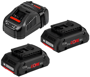 Набір 2 акумулятора Bosch ProCORE 18V 4.0Ah + зарядка GAL 1880 CV Professional (1600A016GF) 726294 фото