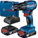 Аккумуляторная ударная дрель-шуруповерт Bosch Professional GSB 185-LI с 2 акб GBA 18V 2.0Ah з/у (06019K3100) 726192 фото 1
