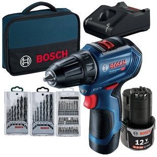 Безщітковий шурупокрут Bosch Professional GSR 12V-30 в сумці з 2 акб GBA 12V 2 Ah , з/п GAL 12V-40 (06019G9001) 726378 фото