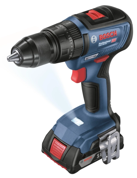 Безщітковий акумуляторний ударний шурупокрут Bosch Professional GSB 18V-50 у L-Case з 2 акб GBA 18V (06019H5100) 726231 фото