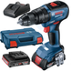 Безщітковий акумуляторний ударний шурупокрут Bosch Professional GSB 18V-50 у L-Case з 2 акб GBA 18V (06019H5100) 726231 фото 1