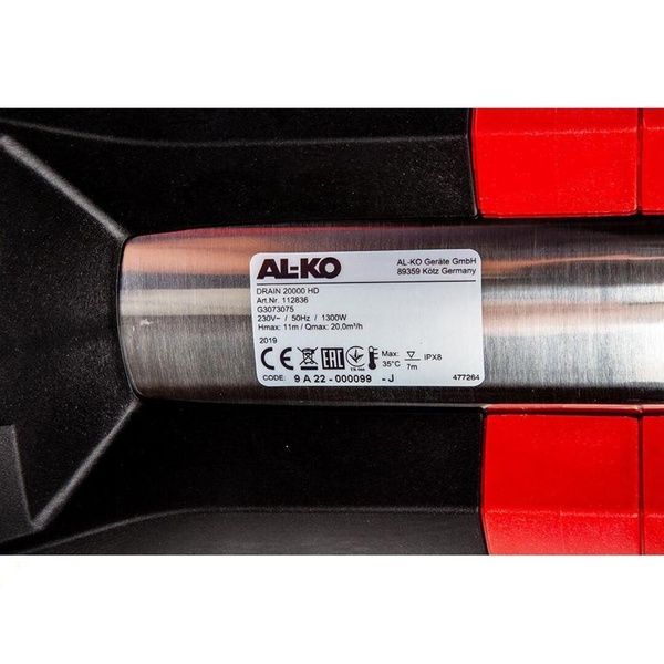 Занурювальний насос AL-KO Drain 20000 HD (11283660) 727367 фото