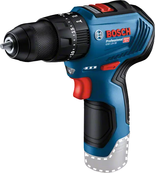 Безщітковий акумуляторний ударний шурупокрут Bosch Professional GSB 12V-30 у кейсі з 2 акб GBA 12V 2 (06019G9100) 726230 фото