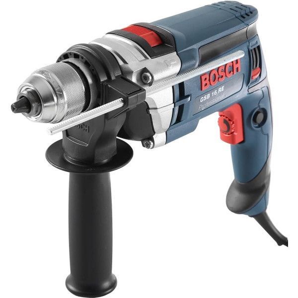 Дрель ударная Bosch Professional GSB 16 RE в чемодане с ШЗП (060114E500) 726279 фото