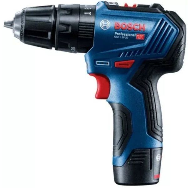 Безщітковий акумуляторний ударний дриль-шурупокрут Bosch Professional GSB 12V-30 без АКБ та ЗП (06019G9102) 726229 фото