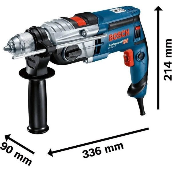 Дрель ударная Bosch Professional GSB 20-2 в L-Case с ШЗП (060117B400) 726280 фото