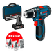 Аккумуляторный шуруповерт Bosch Professional GSR 12V-15 в сумке с 2 акб 12V (2Ah+4Ah) и з/у GAL (0615990G6L) 726362 фото 1