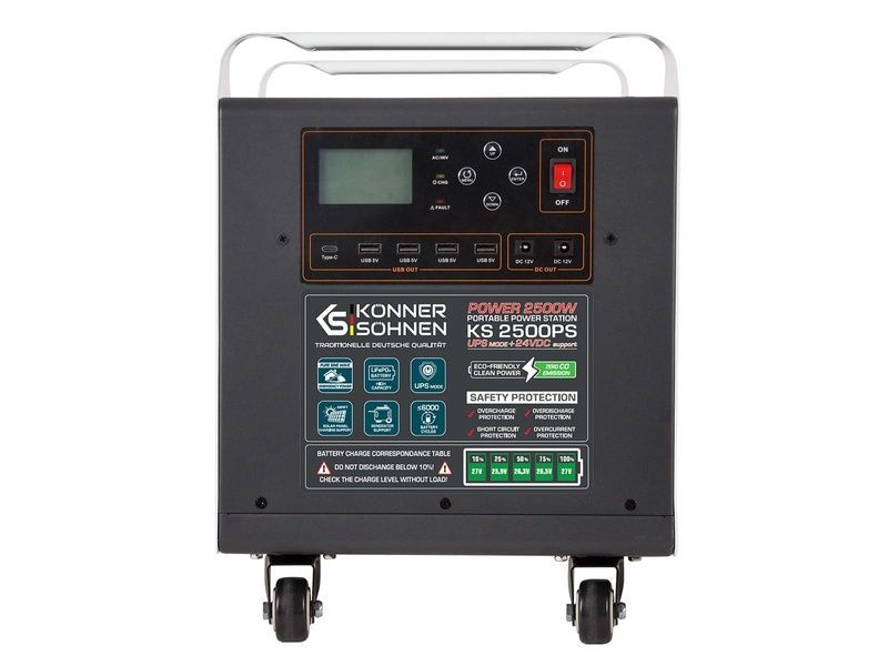 Портативная зарядная станция Konner&Sohnen KS 2500PS 728095 фото