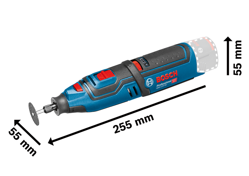 Аккумуляторная бормашина Bosch Professional GRO 12V-35 без акб и з/у (06019C5000) 726335 фото