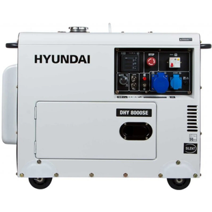 Генератор дизельный hyundai DHY 8000SE 725436 фото