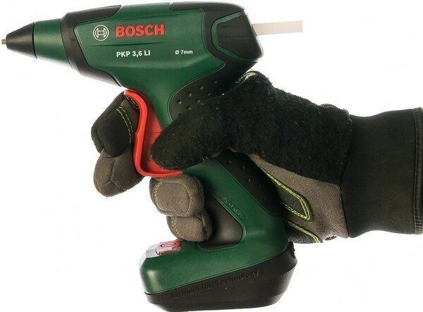 Аккумуляторный клеевой пистолет Bosch PKP 3,6 LI с з/у (0603264620) 726355 фото