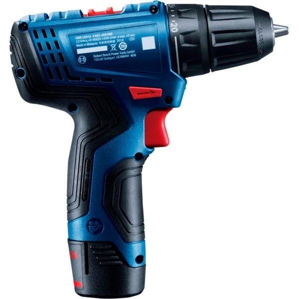 Акумуляторний дриль-шурупокрут Bosch Professional GSR 120-LI в чемодані з 2 акб 2 Ah, з/п GAL 1210 C (06019G8000) 726352 фото