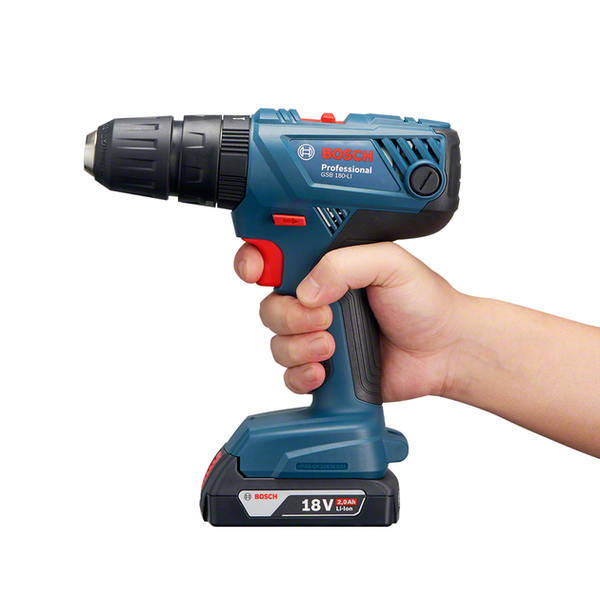 Акумуляторний ударний дриль-шурупокрут Bosch Professional GSB 180-LI в чемодані з 2 акб GBA 18V 2 Ah (06019F8307) 726228 фото