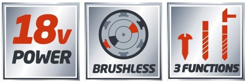 Шурупокрут ударний безщітковий Einhell TE-CD 18 Li-i Brushless - solo (без АКБ та ЗП) (4513860) 726882 фото