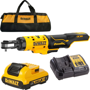 Акумуляторний гайковерт кутовий-тріскач DeWALT DCF504D1 726914 фото
