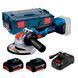 Акумуляторна кутова шліфмашина Bosch Professional GWX 18V-10 у L-Boxx 136 із 2 акб 18V 5Ah, з/п GAL (06017B0102) 726342 фото 1