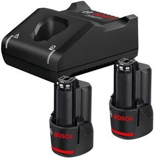 Акумулятор Bosch Professional 2 х GBA 12V 2.0Ah + зарядка GAL 12V-40 (1600A019R8) 726252 фото