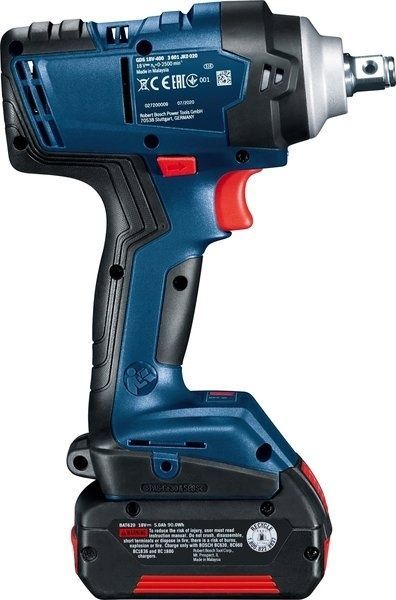 Гайковерт ударный аккумуляторный Bosch Professional GDS 18V-400 с 2 АКБ GBA 18V 5 Ah, З/У (06019K0020) 726393 фото