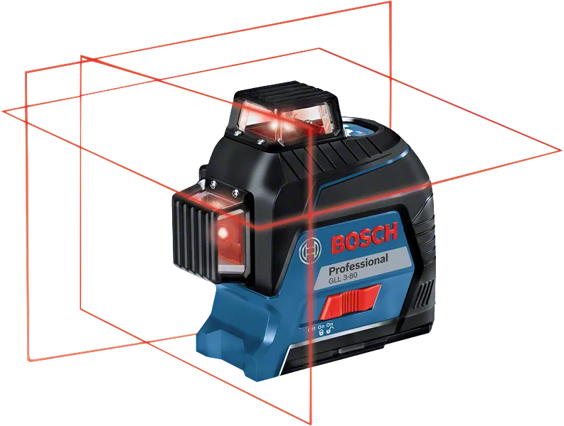 Лінійний лазерний нівелір Bosch Professional GLL 3-80 в кейсі з мішенню та чохлом (0601063S00) 726465 фото