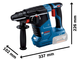 Аккумуляторный перфоратор Bosch Professional GBH 187-LI в чемодане с 2 акб GBA 18V 5Ah (0611923021) 726267 фото 5