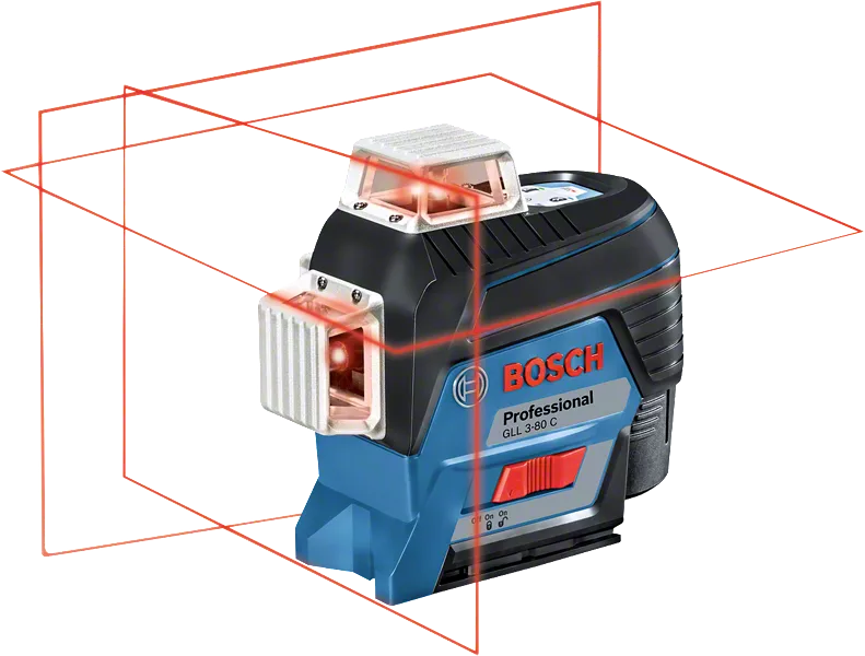 Линейный лазерный нивелир Bosch Professional GLL 3-80 C с мишенью, чехлом (0601063R00) 726462 фото