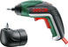 Акумуляторна викрутка Bosch IXO в футлярі з кутовою насадкою та з/п (06039A8021) 726339 фото 1