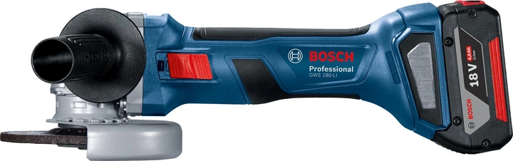 Акумуляторна безщіткова кутова шліфмашина Bosch Professional GWS 180-LI, без акб (06019H9020) 726331 фото