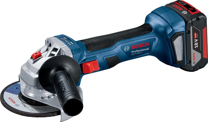 Акумуляторна безщіткова кутова шліфмашина Bosch Professional GWS 180-LI, без акб (06019H9020) 726331 фото