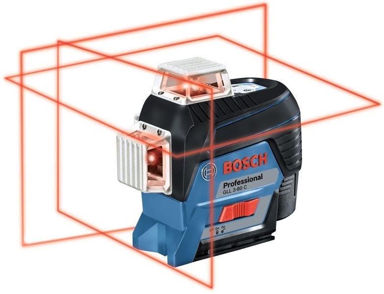 Лазерний нівелір Bosch Professional GLL 3-80 C в L-Boxx 136 з BM 1 + 1 акб GBA 12V 2.0 Ah та З/П (0601063R02) 726452 фото