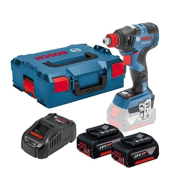 Гайковерт аккумуляторный Bosch Professional GDX 18V-200 C в L-Boxx 136 с 2 АКБ GBA 18V 5.0Ah и З/У (06019G4201) 726396 фото