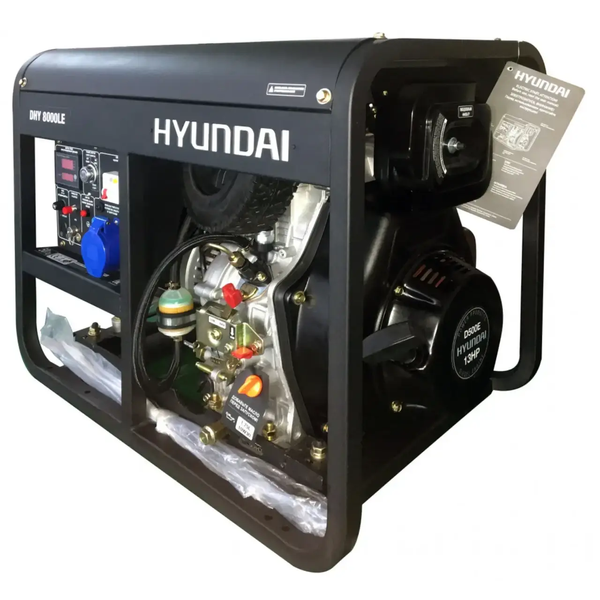 Генератор дизельний hyundai DHY 8000LE 725435 фото