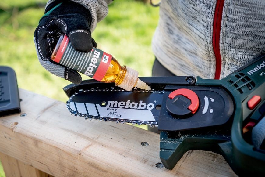 Аккумуляторная цепная мини-пила Metabo MS 18 LTX 15 (600856500) 730352 фото