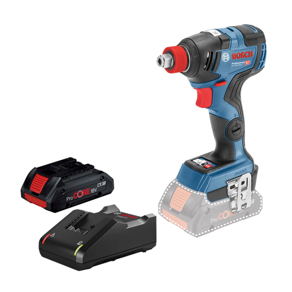 Гайкокрут акумуляторний Bosch Professional GDX 18V-200 C з 1 АКБ ProCore 18V 4.0 Ah З/П GAL 18V-40 (0615990M46) 726397 фото