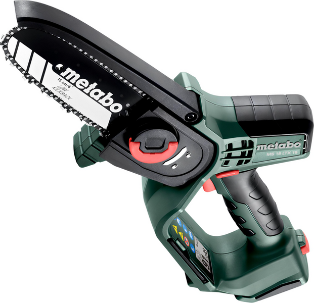Аккумуляторная цепная мини-пила Metabo MS 18 LTX 15 без АКБ и ЗУ (600856840) 730353 фото