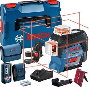 Лазерний нівелір Bosch Professional GLL 3-80 C в L-Boxx 136 + LR 7 + BM 1 + 1 акб GBA 12V 2.0 Ah та З/П (0601063R05) 726461 фото