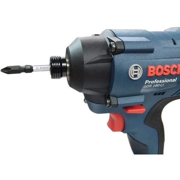 Гайкокрут акумуляторний Bosch Professional GDR 180-LI в чемодані з 2 АКБ GBA 18V 2.0Ah та З/П GAL 18 (06019G5123) 726395 фото