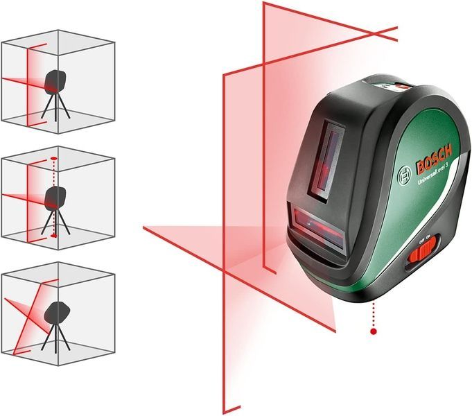 Линейный лазерный нивелир Bosch UniversalLevel 3 SET со штативом, чехлом (0603663901) 727737 фото