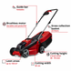 Газонокосарка акумуляторна Einhell GE-CM 18/30 Li (1x3,0Ah) (3413155) 727494 фото 10
