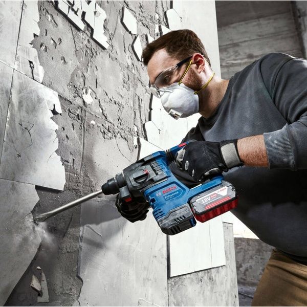 Аккумуляторный перфоратор Bosch Professional GBH 185-LI, 2 акб GBA 18V 4.0Ah, з/у (0611924021) 726264 фото
